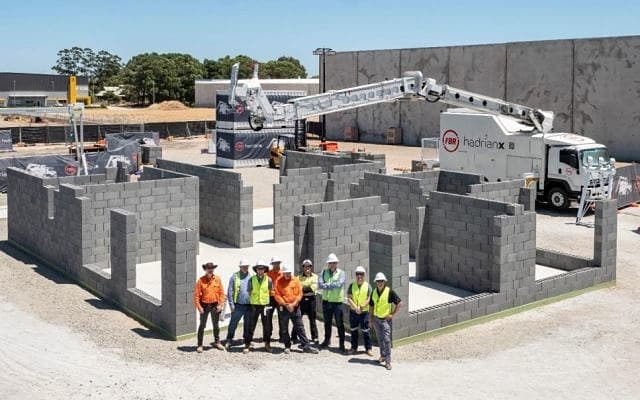 FBR builds first outdoor home using Hadrian X robot