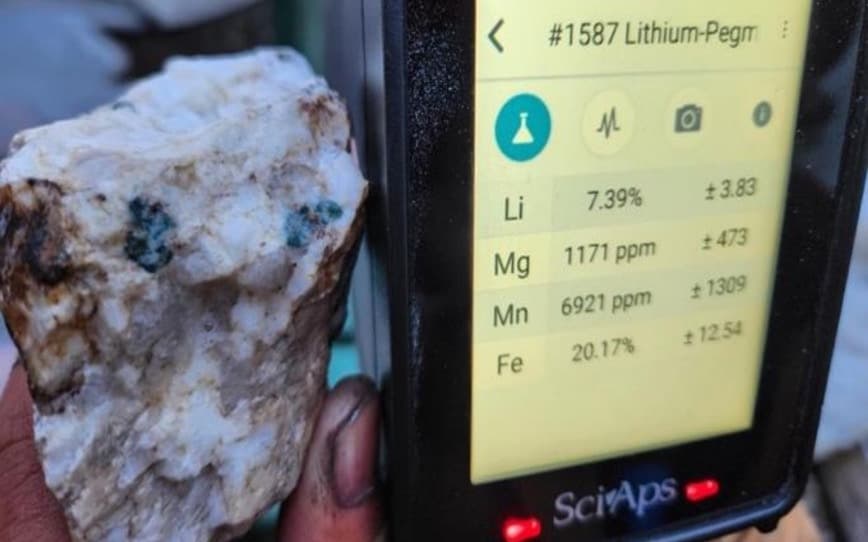 James Bay Minerals reports elevated lithium readings across 2.5km of Aero property